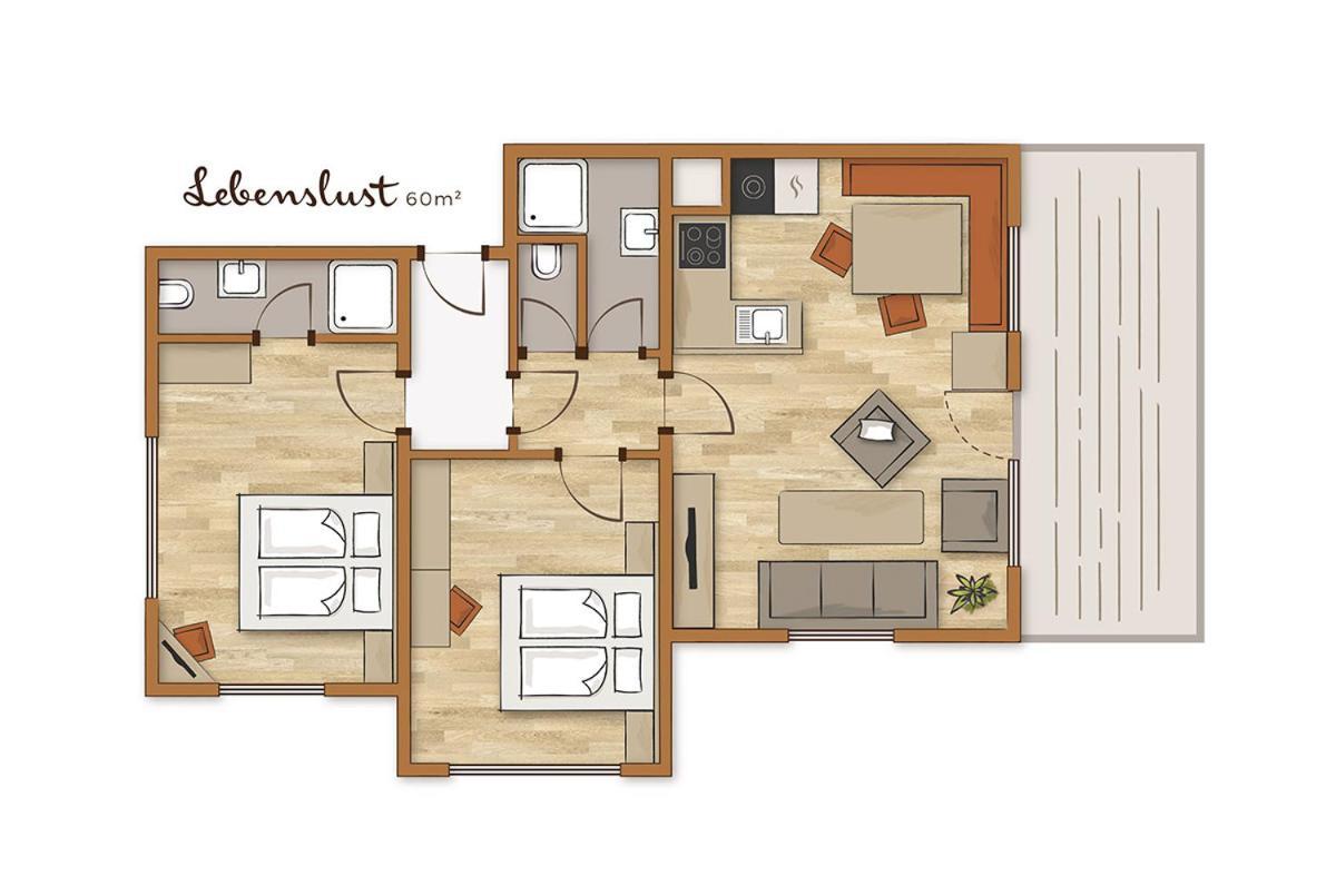 Bio-Holzhaus Und Landhaus Heimat Ramsau am Dachstein Phòng bức ảnh